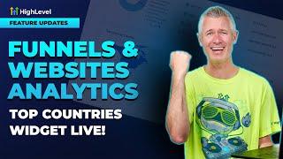 Funnels & Websites Analytics - Top Countries Widget Live!