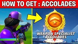 ACHIEVE WEAPON SPECIALIST ACCOLADES BY DEALING DAMAGE WITH WEAPONS – EASY TUTORIAL GUIDE FORTNITE