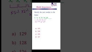 Identify the next no. In the sequence #27 #mathsequences #mathstricks #tipsandtricks #cseguru #maths