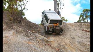 4WD Van climbs wall at Freemans Training ground