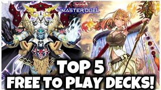 TOP 5 FREE to PLAY DECKS in MASTER DUEL!