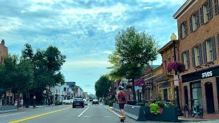 Driving around Georgetown, Washington D.C.