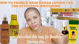 HOW TO PROMIX SKIN REHAB FOR EFFECTIVE SKIN WHITENING / SKIN TREATMENT LOTION FOR WHITENING #skin