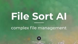 ABTco Technologies: File Sort AI - A new look on software