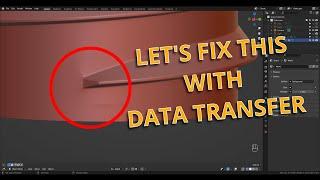 Fixing the Shading with Data Transfer Modifier | Blender 3.6