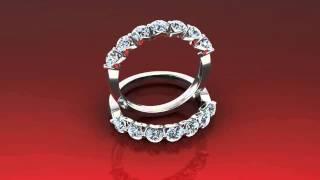 1 Carat 7 Stone Shared Prong Wedding Ring for $1049.99 - (SI2 Clarity)