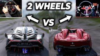 Forza Horizon 5 - Ferrari Monza Vs Veneno DRAG RACE! (Two Steering Wheels) Logitech G29 Gameplay