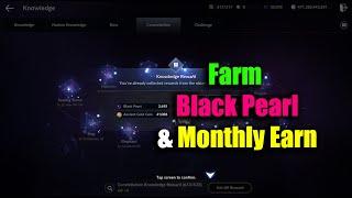 Black Desert Mobile Farm Black Pearl & Monthly Earn