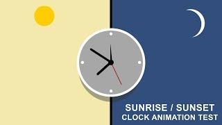 Day to Night Clock Animation Test