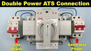 Auto Change Over Switch (ATS) Proper Connection in Hindi | ats panel wiring @ElectricalTechnician