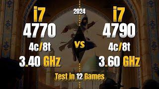 Intel Core i7 4770 vs i7 4790 in 2024 : Test in 12 Games