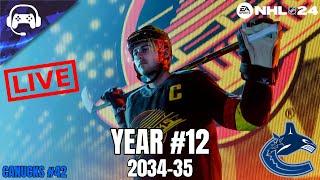 YEAR #12 (2034-35) | NHL 24 | Vancouver Canucks Franchise Mode #42