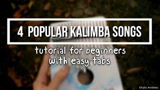 4 Easy Kalimba Songs For Beginners | Tutorial