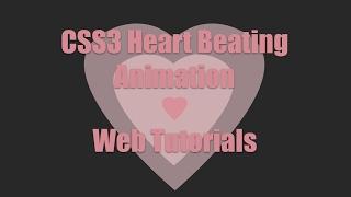 How to make CSS Animation Heart Beating Effect  - ( Hot Web tutorials / веб  уроки )