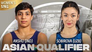 Laylokhon SOBIROVA (UZB) vs. Anshu ANSHU (IND) | 2024 Seniors OG Qualifier | Semi Final | WW 57Kg