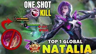 ONE SHOT KILL ~ NATALIA BEST BUILD 2021 ~ NATALIA TOP GLOBAL BUILD ~ NATALIA MOBILE LEGENDS