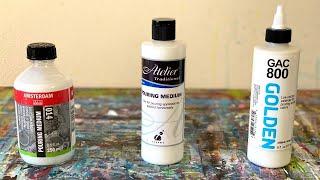 Trying Acrylic Paint Pouring Mediums! Comparing Results