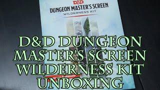 D&D Dungeon Master's Screen Wilderness Kit Unboxing