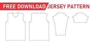 Easy Corel - Free Download Jersey Pattern and How to Make it in Coreldraw