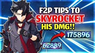 Advance F2P Tips & Tricks To Boost Wriothesley's Damage! Genshin Impact