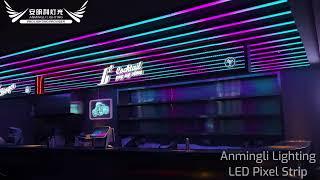 Stunning Night Club Pixel Lighting Design | LED MADRIX Pixel DMX Strip Bar Lighting| Anmingli