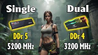 Single DDr 5 Vs Dual DDr 4 ,16gb in 8 Games ? DDr 5 really necessary ?