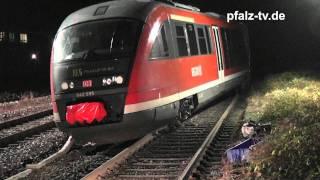 Regionalzug kurz vorm Bahnhof Winden / Pfalz entgleist !