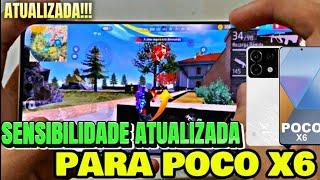 SAIU!! A MELHOR SENSIBILIDADE E DPI PARA XIAOMI POCO X6!! EM 2024  (HANDCAM) FREE FIRE