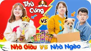 Cắm Trại Cùng Thú Cưng Nhà Giàu - Nhà Nghèo  Minh Khoa TV ft Xúc Xích Heo Cao Bồi