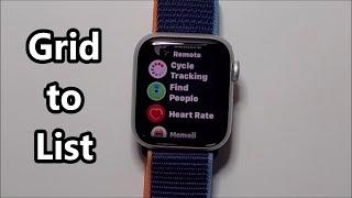 Apple Watch How to Change Apps Grid to List View (Series 6 & others)