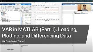 VAR in MATLAB  (Part 1): Loading, Plotting, and Differencing Data