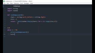 how to generate Random Password in Python