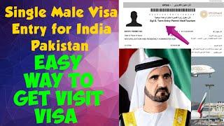 Single male visit visa for UAE | Easy way to get visit visa | Pakistan India UAE