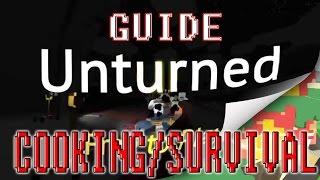 Unturned - BEST COOKING GUIDE - How to Cook - How to Make CAMPFIRE - Cooking Raw Meat