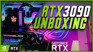 ASUS ROG STRIX OC RTX 3090 UNBOXING! $2000 GPU