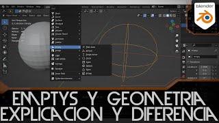 Cuando usar Emptys o Geometría en Blender 2.93 - Tutorial Blender