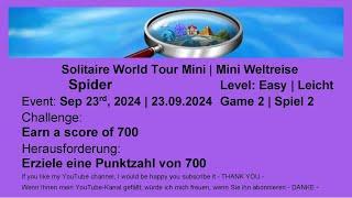 World Tour Mini - Spider #2 Easy | Sep 23rd, 2024