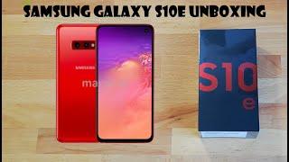 Samsung Galaxy S10e Cardinal Red Unboxing und erster Eindruck.