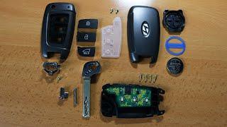 Hyundai Remote Key - Buttons, Case & Spring Replacement