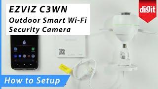 EZVIZ C3WN Outdoor Smart Wi Fi Security Camera - How to Setup