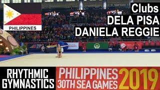 Dela Pisa Daniela Reggie PHILIPPINES | Clubs Individual Rhythmic Gymnastics Finals | SEA Games 2019