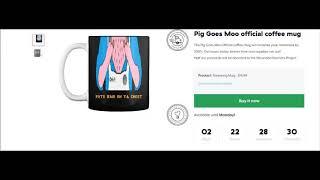 Pig Goes Moo Offical Coffee Mug Wounded Warriors Charity Campaign