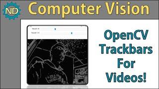 Use Trackbar with video feed (OpenCV)