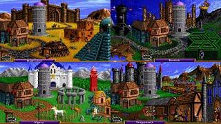 all factions buildings in Heroes of Might and Magic 1