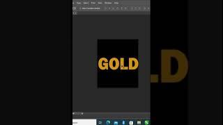 Easy way to make a 3D Golden effect on TEXT in Photoshop