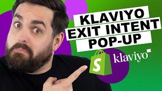 Klaviyo Exit Intent Cart Popup on Shopify [2022 TUTORIAL]