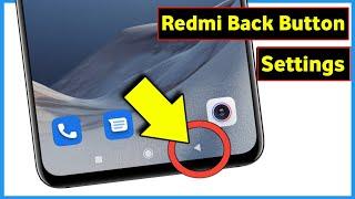 Redmi Back Button Settings | Back Button Settings In Redmi