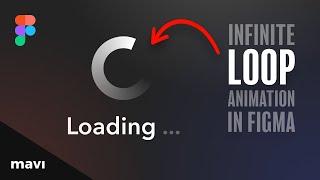 How To Create an INFINITE LOADING (Repeat) Animation in Figma (Loading Wheel)