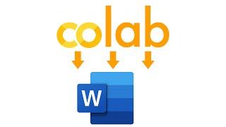 Google Colab - Exporting to a Word Document!