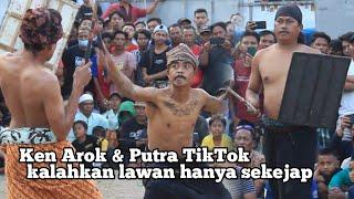 Peresean Bonjeruk KEN AROK & Putra TikTok Kalahkan lawan sekejap/ peresean terbaru